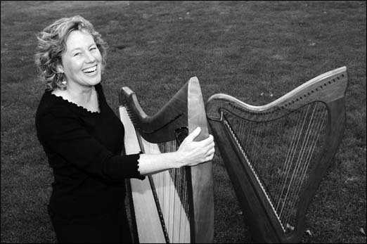 Martha Gallgher celtic harp adirondack harper Adirondack weddings wedding music harp